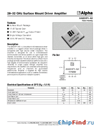 Datasheet AA031P1-A2 manufacturer Alpha