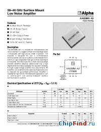 Datasheet AA038N1-A2 manufacturer Alpha