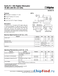 Datasheet AA103-72 manufacturer Alpha