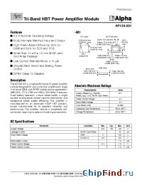 Datasheet AP134-501 manufacturer Alpha