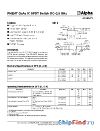 Datasheet AS169-73 manufacturer Alpha