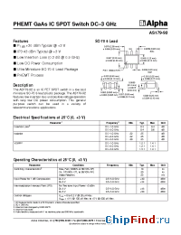 Datasheet AS179-92 manufacturer Alpha