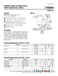 Datasheet AS202-321 manufacturer Alpha
