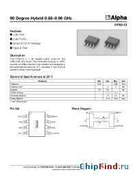 Datasheet HY92-12 manufacturer Alpha