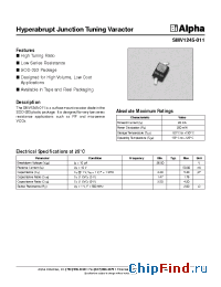 Datasheet SMV1245-011 manufacturer Alpha