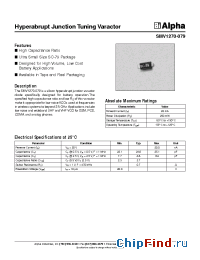 Datasheet SMV1270-079 manufacturer Alpha