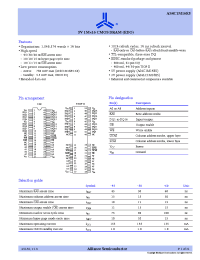 Datasheet AS4C1M16E5-50JI manufacturer Alliance