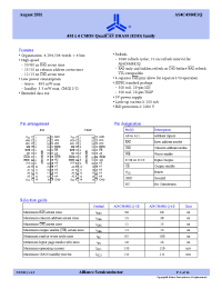 Datasheet AS4C4M4E1Q-50 manufacturer Alliance