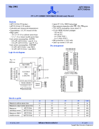 Datasheet AS7C1024A-10TJC manufacturer Alliance