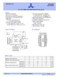 Datasheet AS7C1025-17 manufacturer Alliance