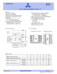 Datasheet AS7C256-15JI manufacturer Alliance