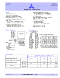 Datasheet AS7C31026-12TI manufacturer Alliance