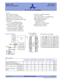 Datasheet AS7C31026A-10 manufacturer Alliance