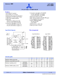 Datasheet AS7C34096-10 manufacturer Alliance