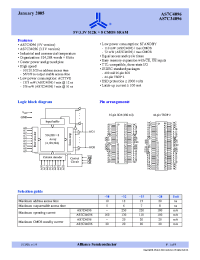 Datasheet AS7C34096-10JC manufacturer Alliance