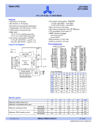 Datasheet AS7C34096-15BC manufacturer Alliance