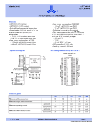 Datasheet AS7C34098-12B2I manufacturer Alliance