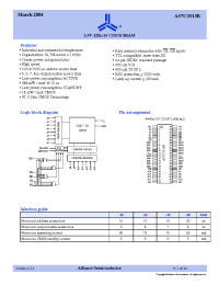 Datasheet AS7C3513B-12JC manufacturer Alliance