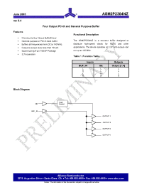 Datasheet ASM2P2304NZG-08-TT manufacturer Alliance