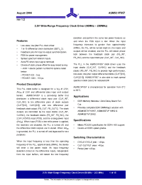 Datasheet ASM5CVF857 manufacturer Alliance