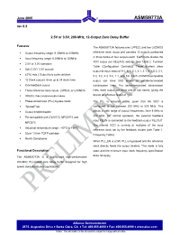 Datasheet ASM5I9773A-52-ER manufacturer Alliance