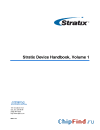 Datasheet EP1S20F1508I6ES manufacturer Altera