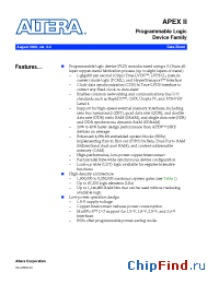Datasheet EP2A25F672C8 производства Altera