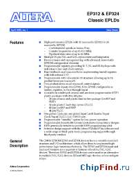 Datasheet EP312PC-30 manufacturer Altera