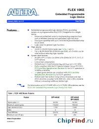 Datasheet EPF10K200SRC240-1X manufacturer Altera