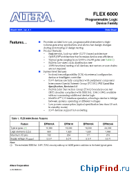 Datasheet EPF6024ABC256-2 manufacturer Altera