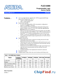 Datasheet EPF8636ARC208-4 manufacturer Altera