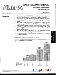 Datasheet EPM5128 manufacturer Altera
