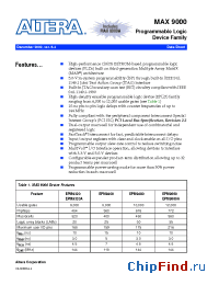Datasheet EPM9320LC84-15 manufacturer Altera