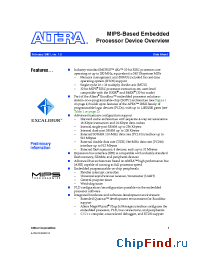 Datasheet EPXM4 manufacturer Altera