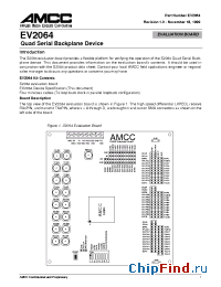 Datasheet EV2064 manufacturer AMCC
