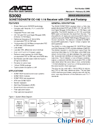 Datasheet S3092 manufacturer AMCC