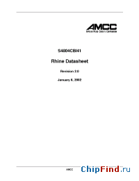 Datasheet S4804RHINE manufacturer AMCC