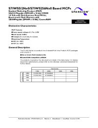 Datasheet 71WS512NC0BAWAZ manufacturer AMD