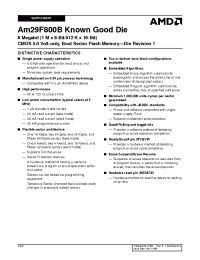 Datasheet AAM29F800BB-120DGC manufacturer AMD