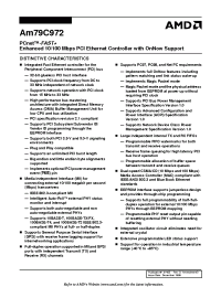 Datasheet AAM79C972BKCW manufacturer AMD