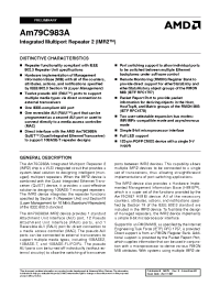 Datasheet AAM79C983AKC manufacturer AMD