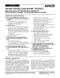 Datasheet AM188ESLV-25 manufacturer AMD