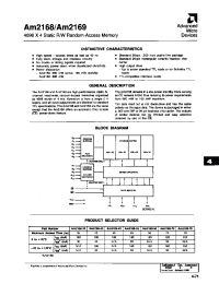 Datasheet AM2168-45 manufacturer AMD