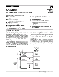 Datasheet AM27C256-120 manufacturer AMD