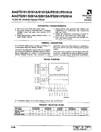 Datasheet AM27PS19125DCB-S manufacturer AMD