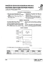 Datasheet AM27S191SA75PCB-S manufacturer AMD