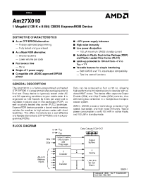 Datasheet AM27X010-150PC manufacturer AMD