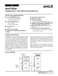 Datasheet AM27X020-200 manufacturer AMD