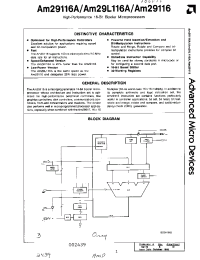 Datasheet AM29116AXC manufacturer AMD