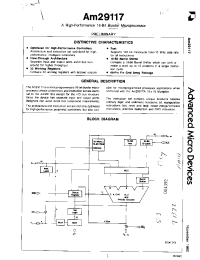 Datasheet AM29117GCB manufacturer AMD